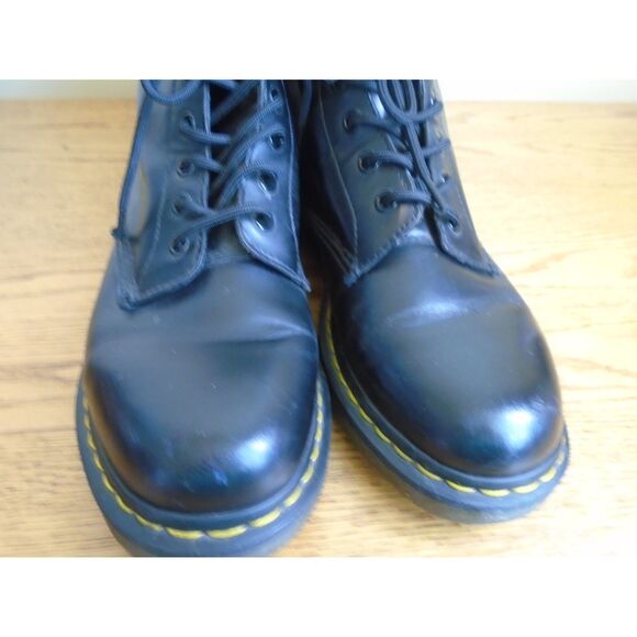 Dr Martens 1460 W black combat boots size 9 womens mens size 8 - Picture 6 of 10
